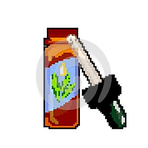 glass fragrance oil color icon vector illustration
