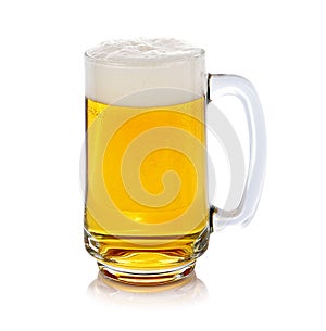 Glass of fresh beer