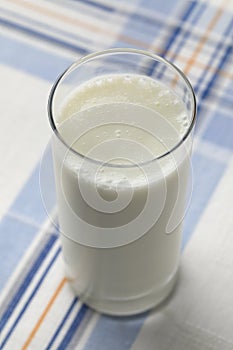 Glass of fresh buttermilk