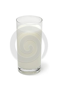 Glass of fresh buttermilk