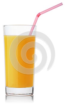 Glass of fresh orange juice