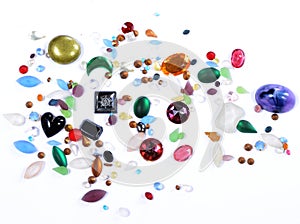 Glass gems for crafts