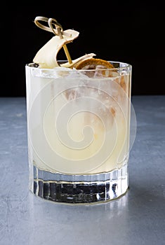 Glass of ginger cocktail