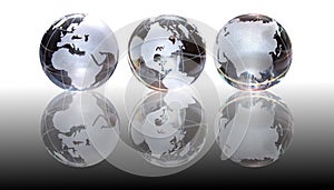 Glass Globes Background