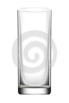 Glass goblet for drinks and cocktails, mockup for design