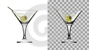 Glass Goblet For Martini Vermouth Cocktails