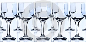 Glass goblets