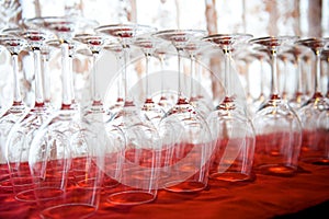 Glass goblets