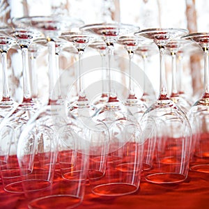 Glass goblets