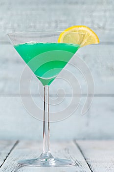 Glass of Green Screwdriver