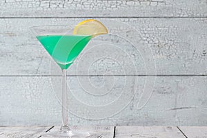 Glass of Green Screwdriver