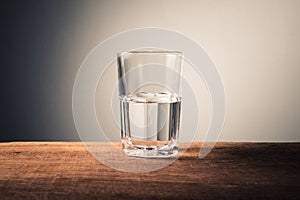 Glass Half Full Concept photo