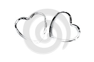Glass heart, fragile love background, valentines day concept,