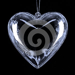 Glass valentine heart pendent photo