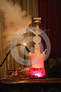 Glass hookah.