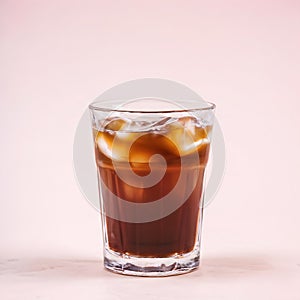 glass of ice americano photo