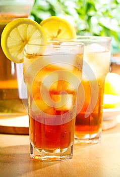 Glass of ice tea