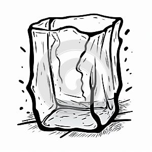 Glass And Ice Vector Art In John Cassaday Style photo