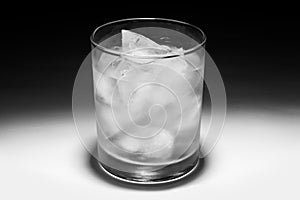 Glass of ice water