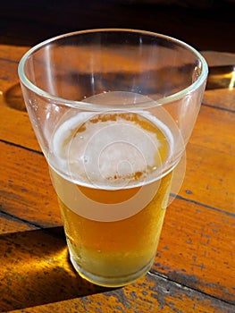 Glass of iced beer. Typical drink present in a happy hour in Brazil