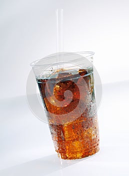 Glass of iced soda