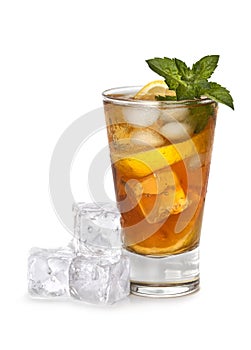 Glass of iced tea