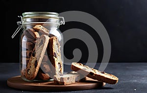 Biscotti in a Glass Jar
