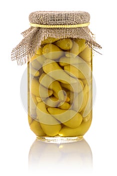 Glass Jar of Pickled Pepper