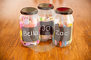 Glass jars