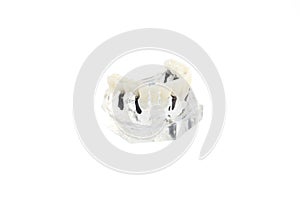 Glass jaw model with implanted dentures