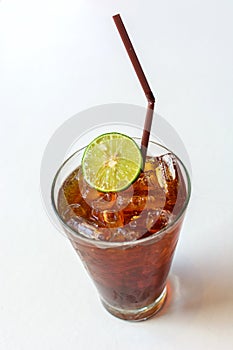 Glass of Lemon ice tea