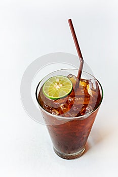 Glass of Lemon ice tea