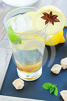 Glass of lemonad