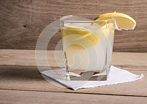 Glass of lemonade