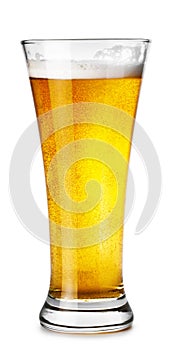 Glass of light beer