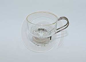 Glass Made Cup for Tea Coffee Serving