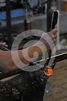 Glass making factory