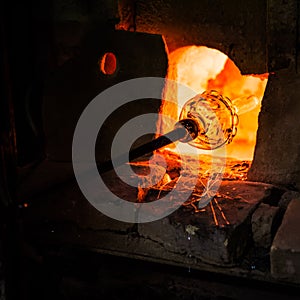 Glass making in Murano