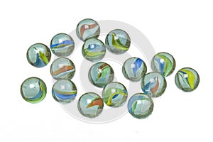 Glass marbles photo