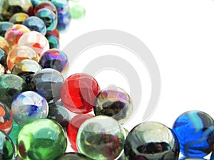 Glass marbles photo