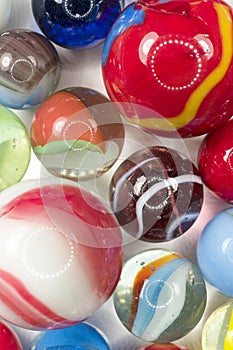 Glass Marbles Background