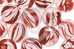 Glass marbles, close up image