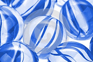 Glass marbles, macro image