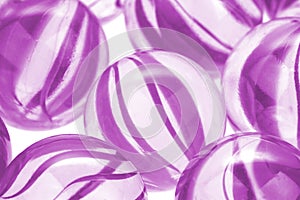 Glass marbles, macro image