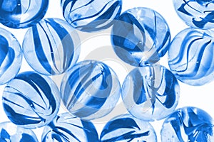 Glass marbles, macro image