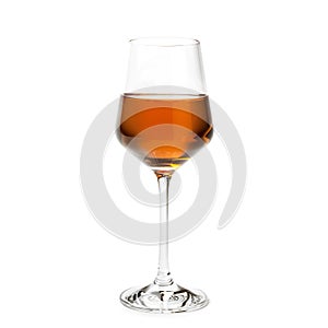 Glass of Marsala wine, isolated on white