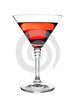 Glass of martini cocktail