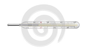 Glass medical thermometer