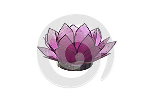 Glass and metal flower