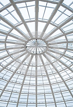 glass and metal, roof background